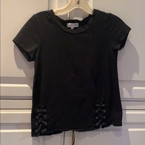 A black T-shirt